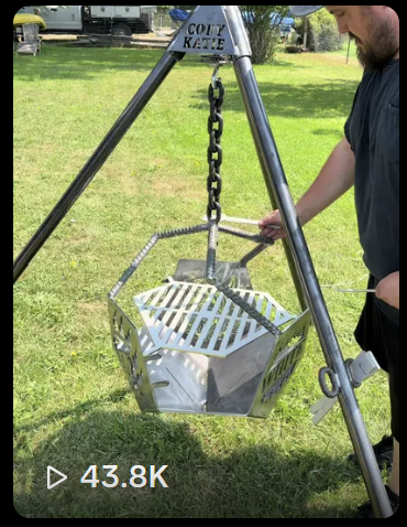 Outdoor product social post with 43.8 thousand views